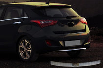Hyundai I-30 2012–2017 Kromliste til øverste del af bagkofangeren (HB, rustfrit stål) foto 1
