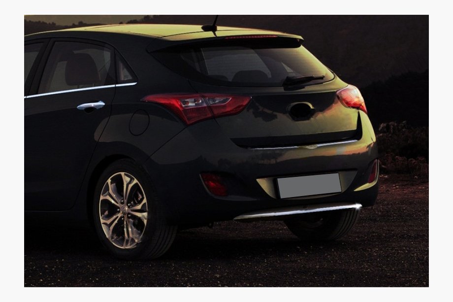 Hyundai I-30 2012–2017 Nederste bagkofangerliste (HB, rustfrit stål) Image