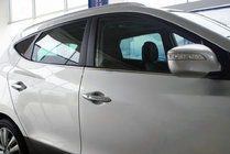 Hyundai IX-35 2010–2015 Nedre vindueslister (6 stk., rustfrit stål) OmsaLine - italiensk rustfrit stål foto 2