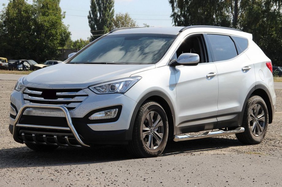 Hyundai Santa Fe 3 2012–2018 Frontbøjle WT003 (rustfri stål) Image