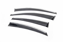 Hyundai Accent 2011–2017 Vindafvisere med krom SD (4 stk., Sunplex Chrome) foto 1