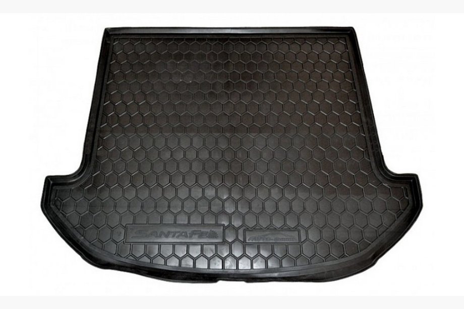 Hyundai Santa Fe 3 2012–2018 Bagagerumsmåtte kort akselafstand 7 sæder (Autogumm, gummi) Image