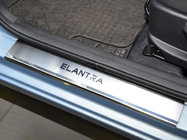 Hyundai Elantra (MD/UD) 2011–2015 Dørtrinslister Nathaniko (4 stk., rustfrit stål) foto 1