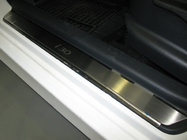 Hyundai I-30 2007–2011 Dørtrinslister Nathaniko (4 stk., rustfrit stål) Premium - 3M tape, 0,8 mm foto 1