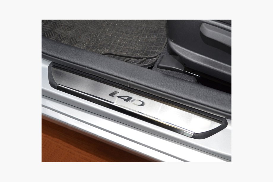Hyundai I-40 2011–2019 Dørtrinslister Natanika Premium (4 stk., rustfrit stål) Image