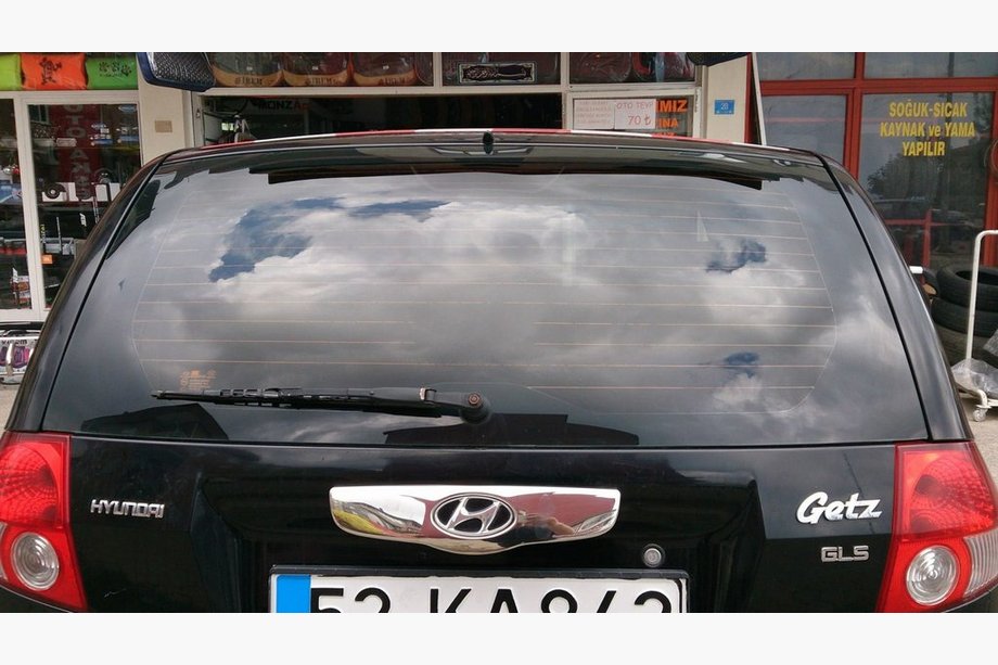 Hyundai Getz 2002– Kromliste over nummerpladen (2002-2006, rustfrit stål) Image