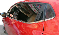 Renault Clio IV 2012–2019 Vindueslister (HB, 8 stk., rustfrit stål) OmsaLine - italiensk rustfrit stål foto 1