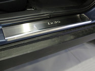Hyundai IX-35 2010–2015 Dørtrinslister Nathaniko (4 stk., rustfrit stål) Standard - Lohmann tape, 0,5 mm foto 1