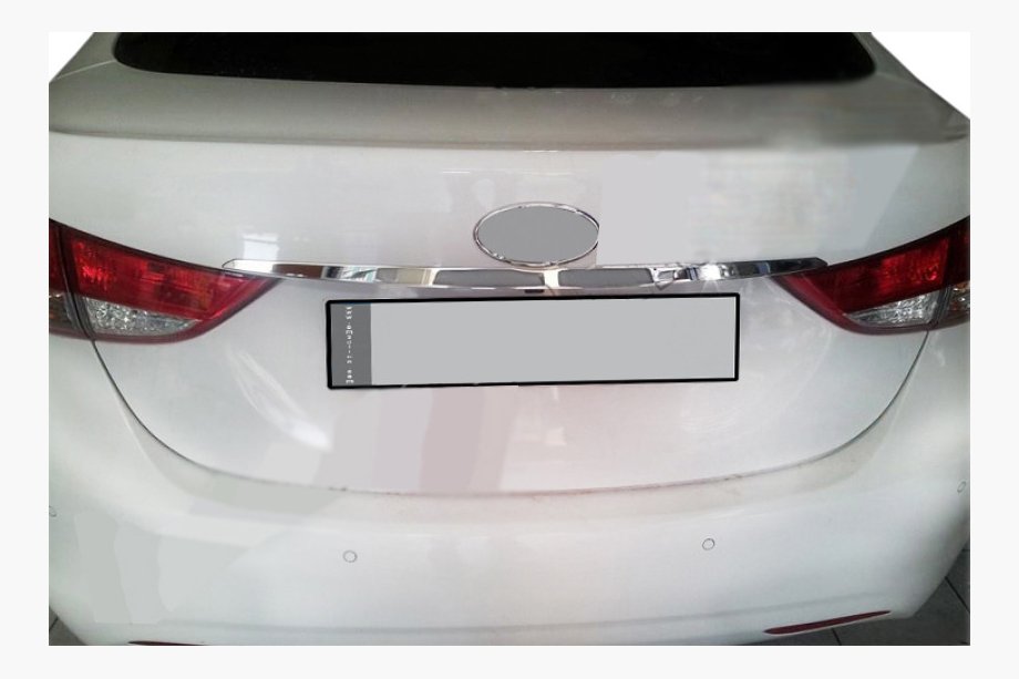 Hyundai Elantra (MD/UD) 2011–2015 Rustfri liste over nummerpladen Image