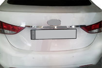 Hyundai Elantra (MD/UD) 2011–2015 Rustfri liste over nummerpladen foto 1