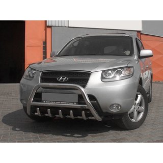 Bullbar WT003 (rustfrit stål) Hyundai Santa Fe 2 2006–2012 foto 3