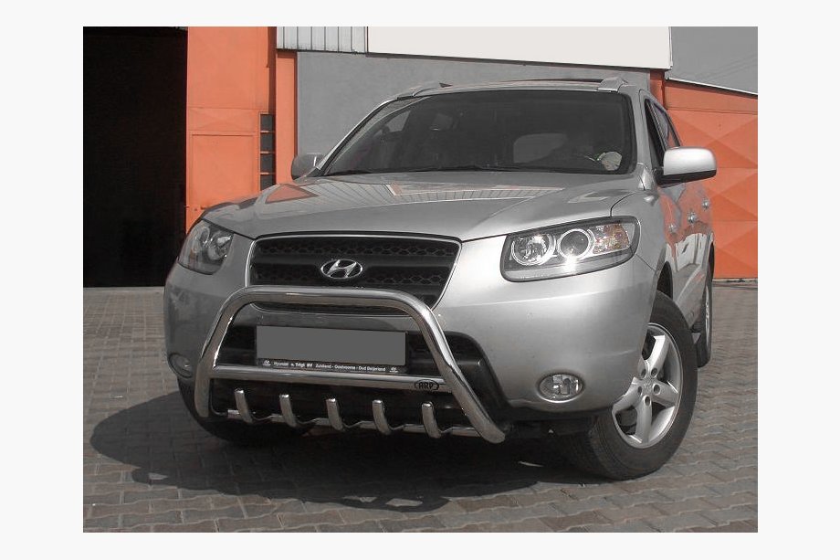 Hyundai Santa Fe 2 2006–2012 Bullbar WT003 (rustfrit stål) Foto 3