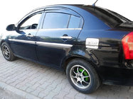 Hyundai Accent 2006–2010 Krom dørgrebsdæksler (4 stk.) OmsaLine - italiensk rustfrit stål foto 3