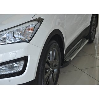 Sidetrin Allmond Grey (2 stk., aluminium)
