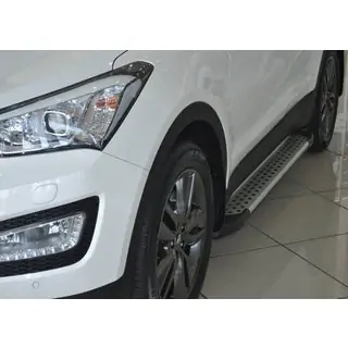 Sidetrin Allmond Grey (2 stk., aluminium)