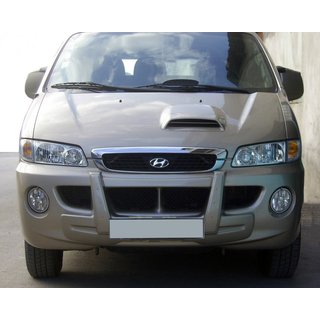 Central frontspoilerlæbe (til lakering) Hyundai H200, H1, Starex 1998–2007 foto 1