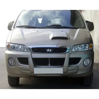 Central frontspoilerlæbe (til lakering) Hyundai H200, H1, Starex 1998–2007 foto 1