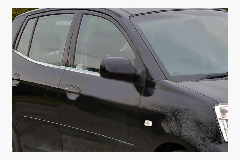 Kia Picanto 2004–2011 Nedre rudelister (4 stk., rustfrit stål) Image