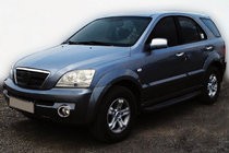 Kia Sorento I BL 2002–2009 Kromrammer til tågelygter (2 stk., rustfrit stål) foto 1