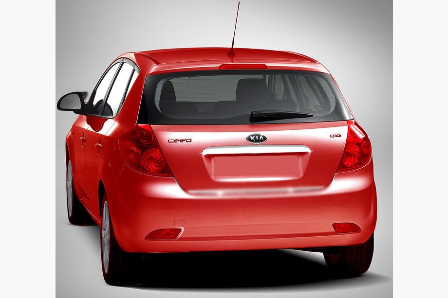 Kia Ceed 2007–2012 Liste over nummerplade (HB, rustfrit stål) Image