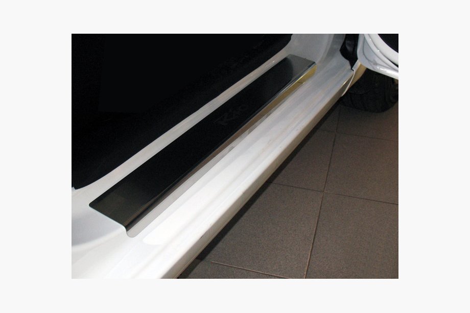 Kia Rio 2012–2017 Dørtrinslister Nathaniko (4 stk., rustfrit stål) Standard - Lohmann tape, 0,5 mm Image