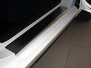 Kia Rio 2012–2017 Dørtrinslister Nathaniko (4 stk., rustfrit stål) Standard - Lohmann tape, 0,5 mm foto 1