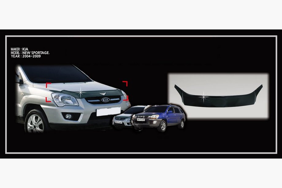 Kia Sportage 2004–2010 UDSALG! Deflektor til motorhjelm (Korea) Image