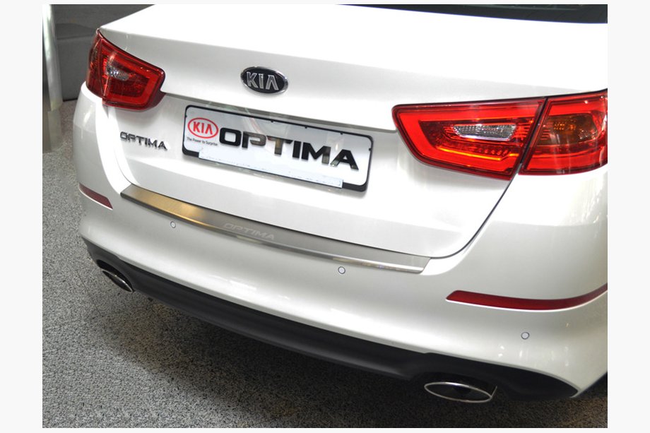 Kia Optima 2010–2016 Bagkofangerbeskytter med buk Nataniko (2014-2016, rustfrit stål) Image