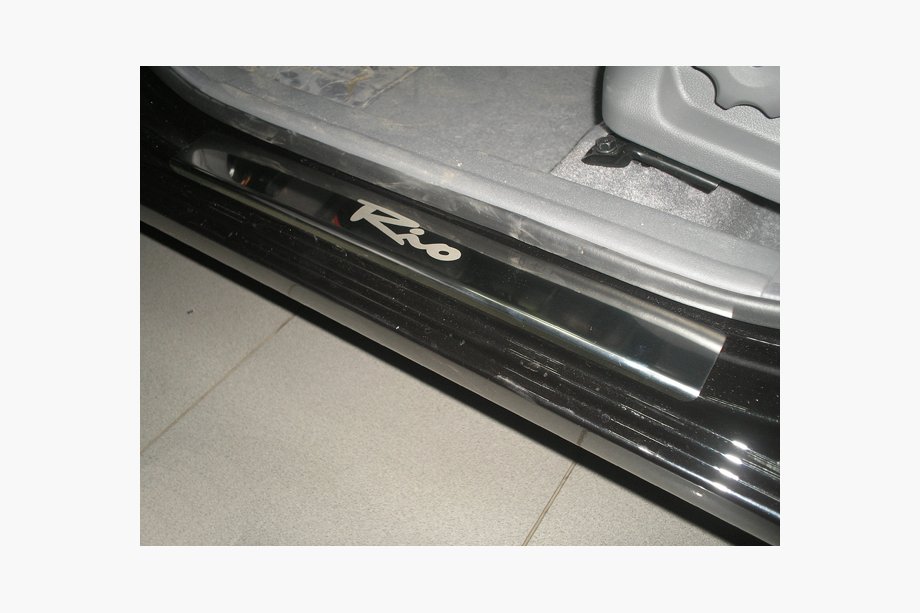 Kia Rio 2005–2011 Dørtrinslister Natanika Premium (4 stk., rustfrit stål) Image