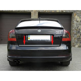 Bagagerumskantliste (rustfrit stål) Skoda Octavia II A5 2006–2010 foto 1