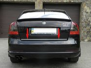 Skoda Octavia II A5 2006–2010 Bagagerumskantliste (rustfrit stål) foto 1