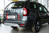 Renault Logan MCV 2013–2022 Bagklapskantliste (rustfrit stål) OmsaLine - italiensk rustfrit stål foto 1