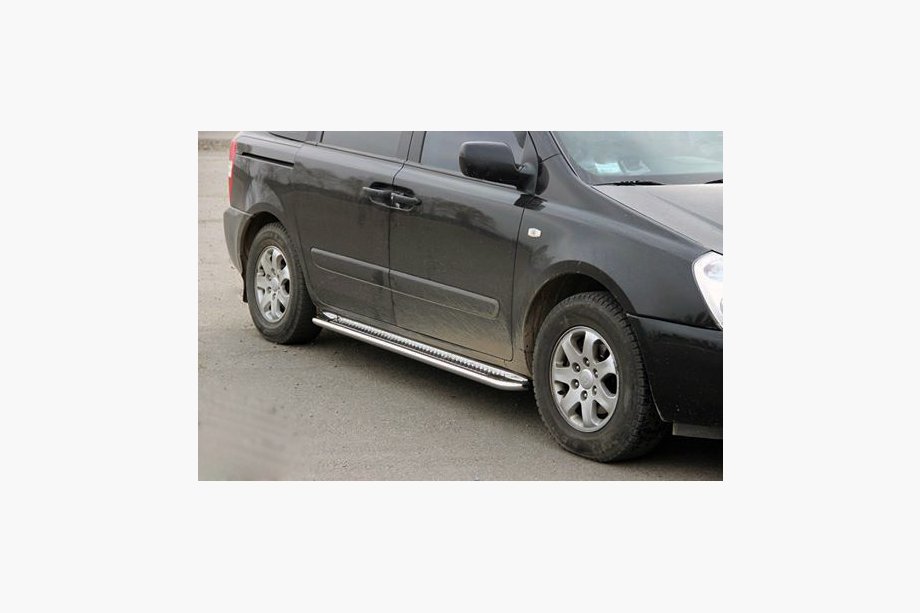 Kia Carnival 2002–2013 Sidetrin KB001 (rustfrit stål) Image