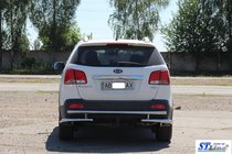 Kia Sorento II XM 2009–2014 Bageste beskyttelsesbøjle AK003-2 (rustfrit stål) foto 6
