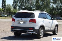 Kia Sorento II XM 2009–2014 Bageste beskyttelsesbøjle AK003-2 (rustfrit stål) foto 7