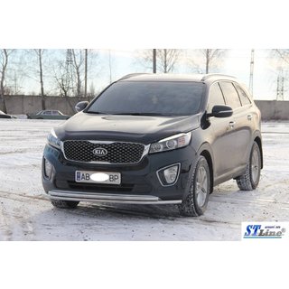 Frontbøjle ST014 60/42 mm (rustfrit stål) Kia Sorento III UM 2014–2020 foto 2