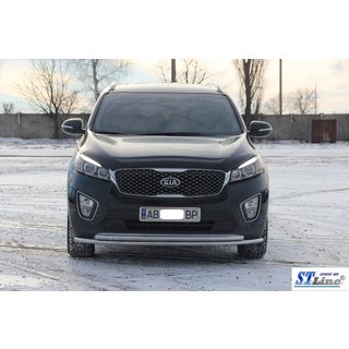 Frontbøjle ST014 60/42 mm (rustfrit stål) Kia Sorento III UM 2014–2020 foto 3