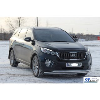 Frontbøjle ST014 60/42 mm (rustfrit stål) Kia Sorento III UM 2014–2020 foto 4