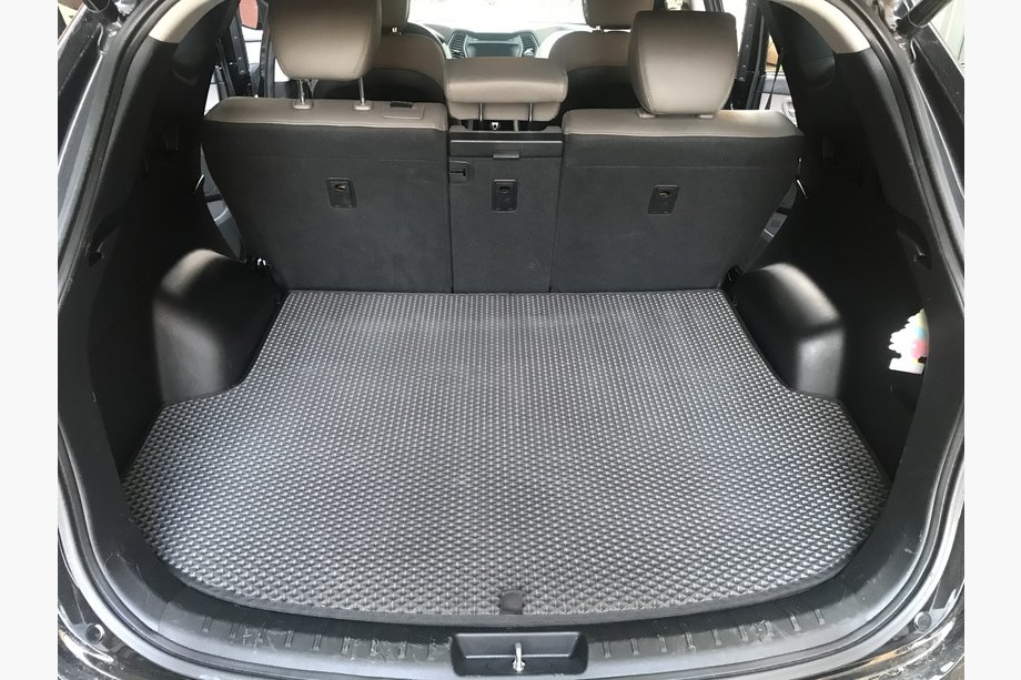 Hyundai Santa Fe 3 2012–2018 Bagagerumsmåtte (EVA, sort) (5 sæder) Image