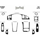 Hyundai Elantra (HD) 2006–2011 Instrumentbordbeklædning Carbon-look foto 2
