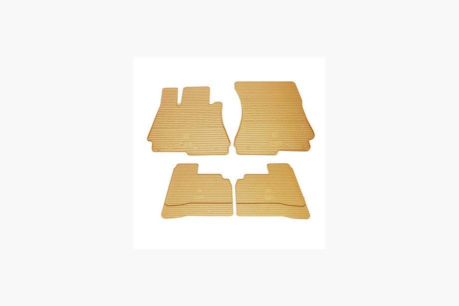 Mercedes S-Klasse W221 2005–2013 Beige gummimåtter til kabinen (4 stk., Stingray Premium) Image
