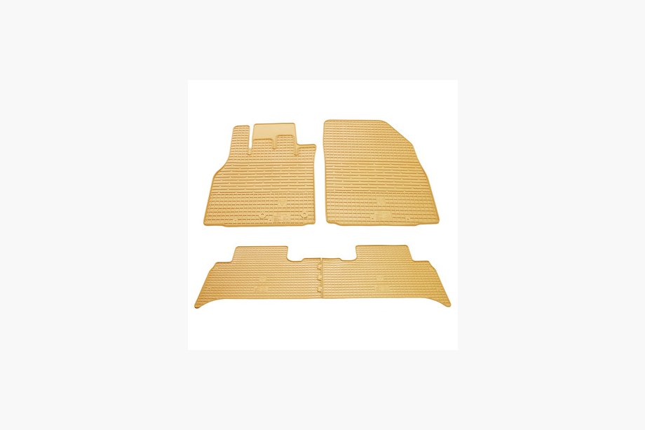 Renault Scenic/Grand 2003–2009 Beige gummimåtter til kabinen (4 stk., Stingray Premium) Image