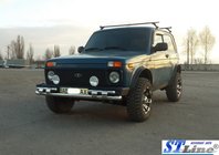 Lada Niva og Urban 1977– Frontbøjle ST015 (rustfrit stål) foto 2