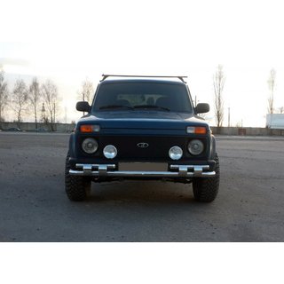 Frontbøjle ST015 (rustfrit stål) Lada Niva og Urban 1977– foto 1