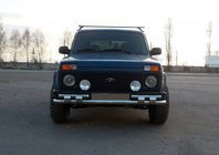 Lada Niva og Urban 1977– Frontbøjle ST015 (rustfrit stål) foto 1