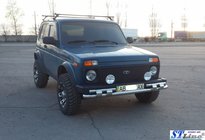 Lada Niva og Urban 1977– Frontbøjle ST015 (rustfrit stål) foto 3