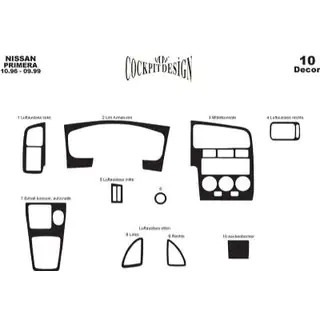 Instrumentbordpaneler (1996-1999) Nissan Primera P11 1996–2002 foto 3