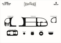 Ford Transit 1991–2000 Instrumentbordslister (1997-2000) Aluminium foto 4