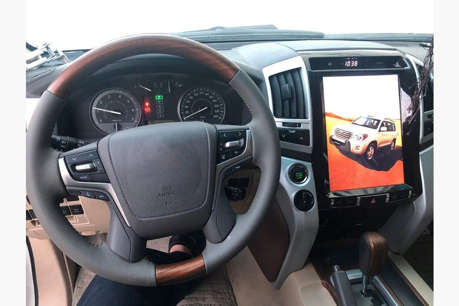 Toyota Land Cruiser 200 2007–2021 GXR 2008-2015 bilradio/multimedieenhed (Tesla-design, 12 tommer) Image