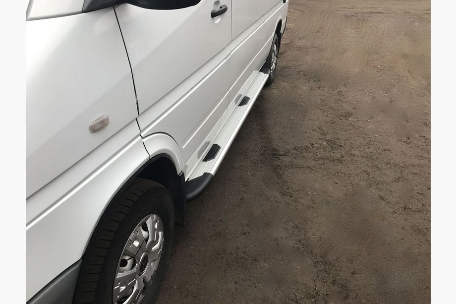 Mercedes Sprinter W901/902/903/904/905 1995–2006 Bosphorus OLD Grey sidetrin (2 stk., aluminium) Image
